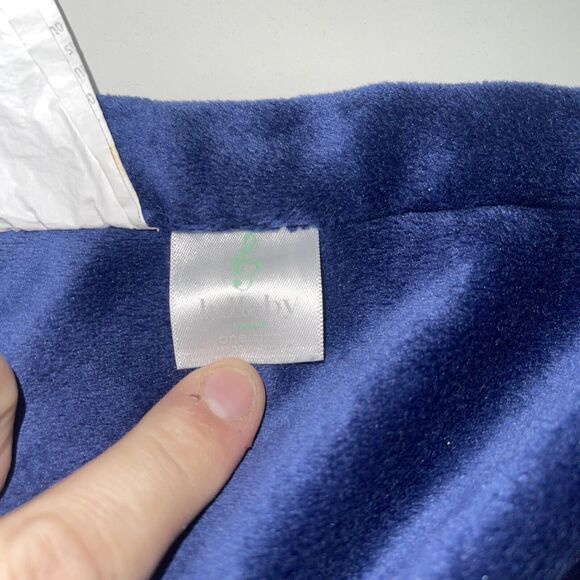 Lullaby Lane Elephant Plush Lovey Rattle Security Blanket Gray Pink Blue 11 Inch - Picture 7 of 8